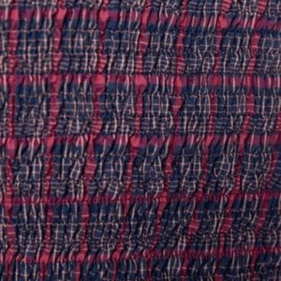 Zara Plaid Blue & Red.  Crop Top - Picture 8 of 10